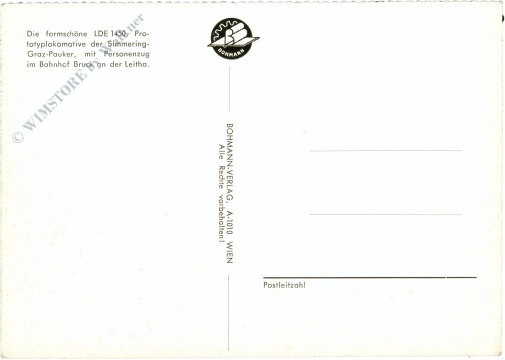 prototyplokomotive lde 1450 der simmering graz pauker mit personenzug in bruck an der leitha