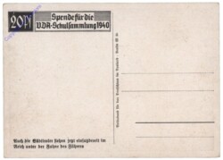 Spende für die VDA-Schulsammlung 1940