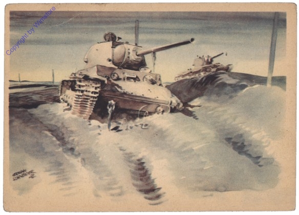 Abgeschossene Sowjetpanzer vor Bely-Werch