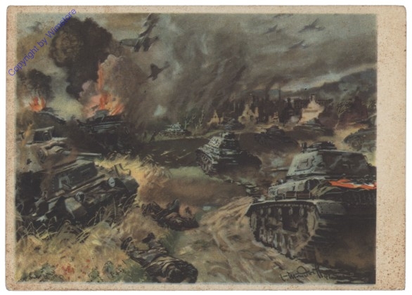 Panzer und Stuka im Angriff