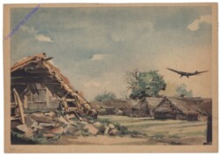 akg10077 Ansicht, Zeichnung: Gefr. Fritz Brauner