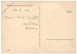 Reichsjägermeister Göring im Revier