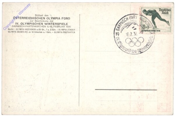 IV. Olympische Winterspiele Garmisch-Partenkirchen 1936