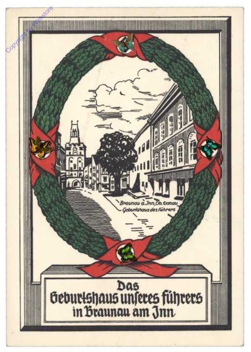 Fehldruck: Geburtshaus unseres Führers