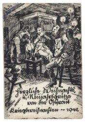Herzliche Weihnachts- und Neujahrsgrüße von der Ostfront 1942