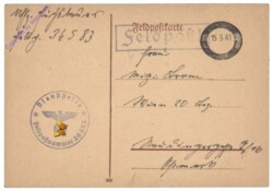 Feldpostkarte 1941