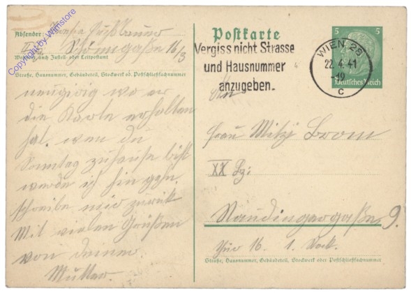 akg10399 Feldpostkarte 1941