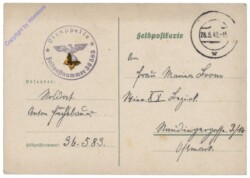 Feldpostkarte 1940