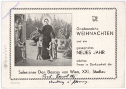 Weihnachtsgrüße von den Salesianer Don Boscos in Wien