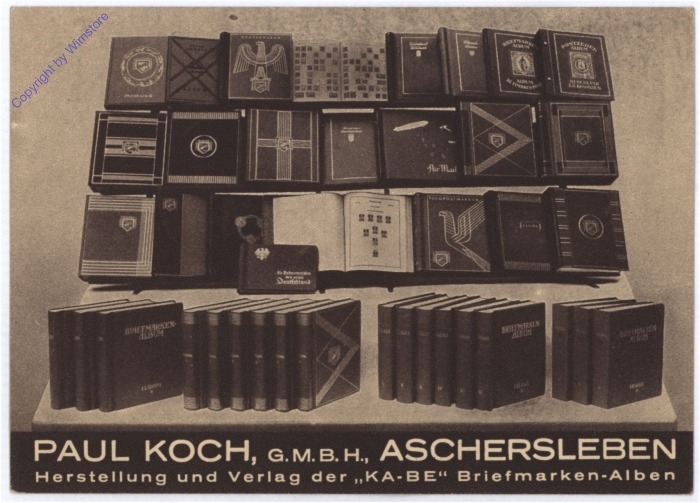 Paul Koch, Herstellung und Verlag der "KA-BE" Briefmarken-Alben