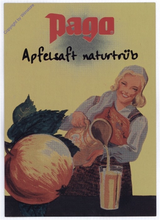 Pago Apfelsaft Metalkarte