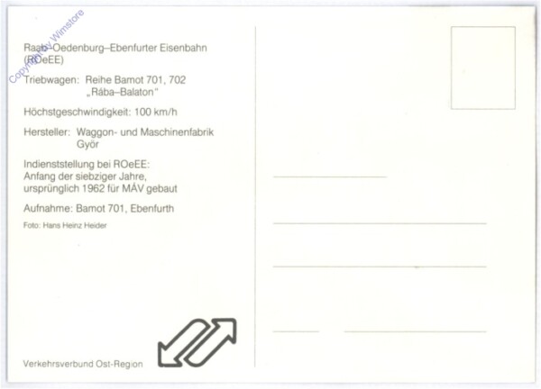 Triebwagen: Reihe Bamot 701, 702