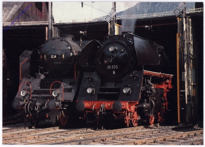 Schnellzuglokomotiven 12.14 und 01 533