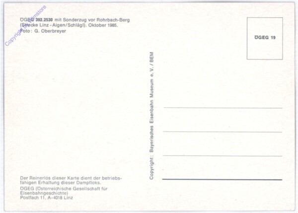 ÖGEG 392.360 mit Sonderzug