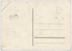 Postkarte mit vielen Stempeln aus 1937-39