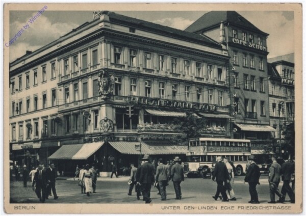 Berlin, Unter den Linden Ecke Friedrichstrasse