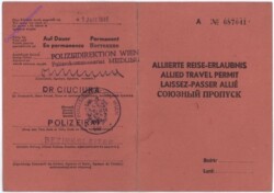 akg10742 Alliierte Reise-Erlaubnis