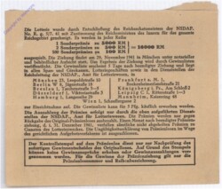 Reichslotterie Prämien-Los