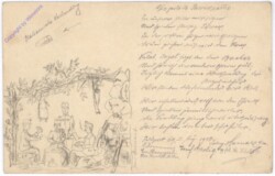 Handzeichnung Soldaten