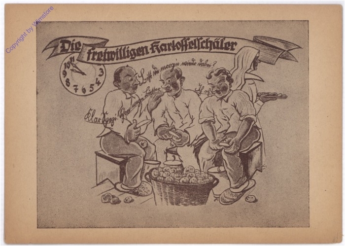 akg10755 Die freiwilligen Kartoffelschäler