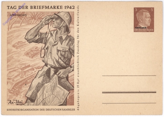 akg10759 Afrikakorps - Tag der Briefmarke 1942