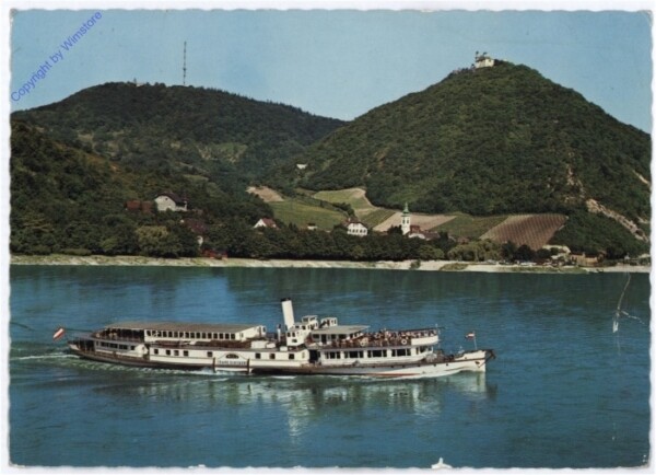 akg10844 Dampfer auf der Donau