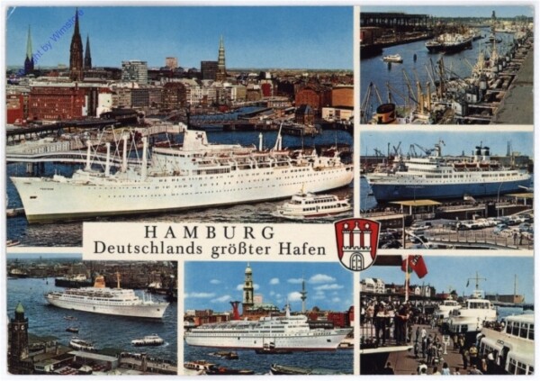 Multiansicht Hamburg Hafen