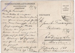 Fruchtdampfer "Orotava"