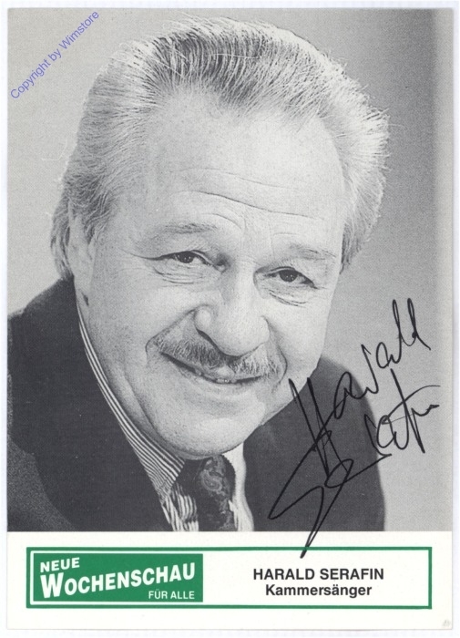 Autogrammkarte Harald Serafin