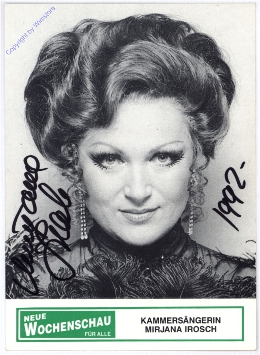 Autogrammkarte Mirjana Irosch