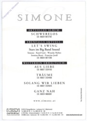 Autogrammkarte Simone