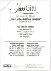 Autogrammkarte Jazz Gitti