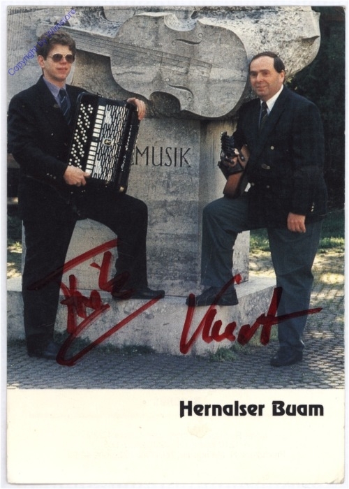 Autogrammkarte Hernalser Buam