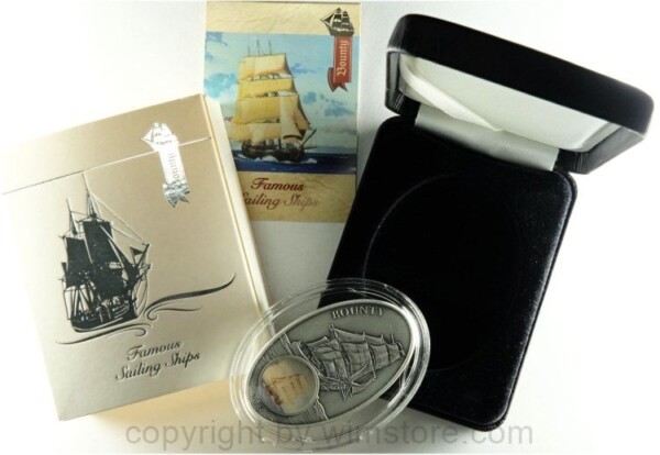 Benin, 1000 Francs 2013, Segelschiffe - Bounty, Silber