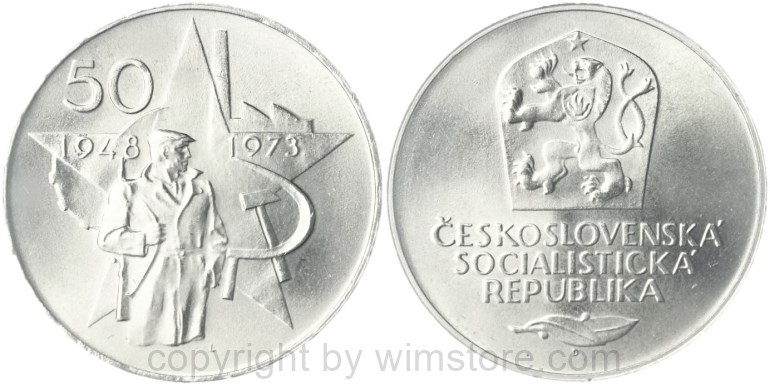 tschechoslowakei, 50 korun 1972, josef václav myslbek, km 77, silber, st (kopie)