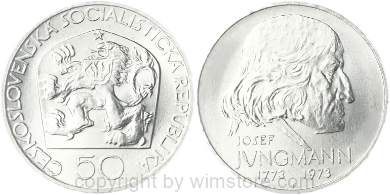 tschechoslowakei, 50 korun 1973, februarputsch, km 78, silber, vz (kopie)