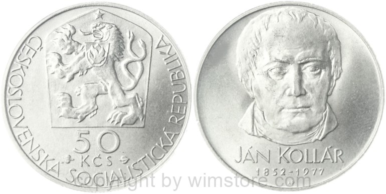 tschechoslowakei, 50 korun 1973, februarputsch, km 78, silber, st (kopie)