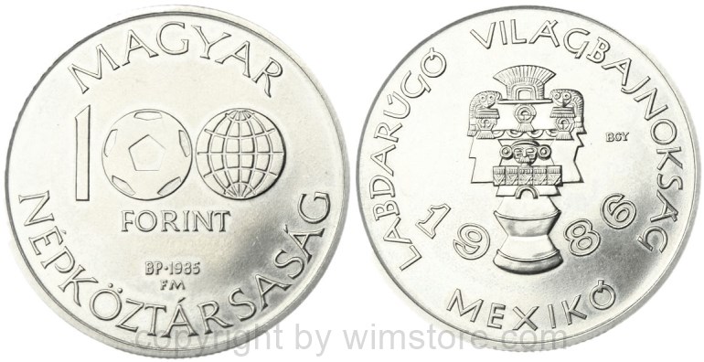 ungarn, 100 forint 1985, naturschutz europäische wildkatze, km 646, ku/ni/zink (kopie)
