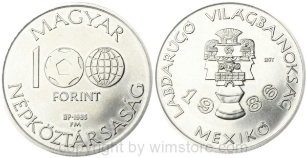 ungarn, 100 forint 1985, naturschutz fischotter, km 645, ku/ni/zink (kopie)