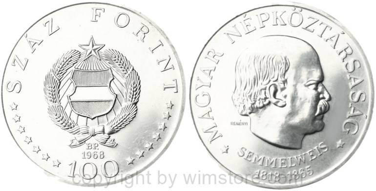ungarn, 100 forint 1972, stephan i., km 597, silber, st (kopie) (kopie)