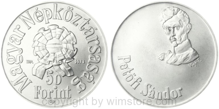 ungarn, 100 forint 1969, 50. jahrestag der ausrufung der räterepublik, km 590, silber, ppii (kopie)