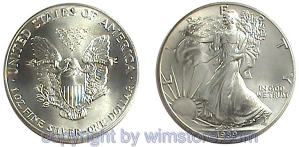 USA, 1 Dollar ab 1986, Walking Liberty, KM 273, Silber