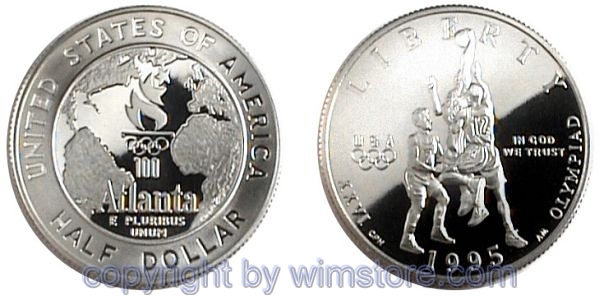 USA, 1/2 Dollar 1993, Basketball, KM 257, Ku-Ku/Ni plattiert