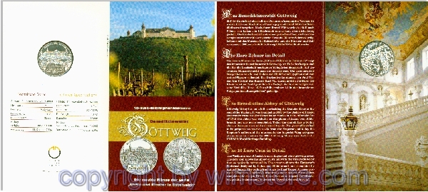 2. Republik, 10 Euro 2006, Stift Göttweig, Silber, hgh, Blister