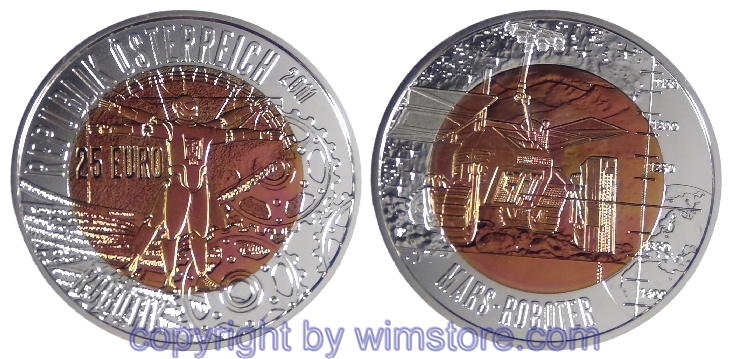 2. Republik, 25 Euro 2011, Robotik, Silber-Niob