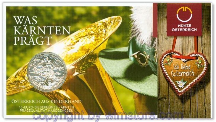 2. Republik, 10 Euro 2012, Kärnten, KM 3208, Silber, hgh, Blister