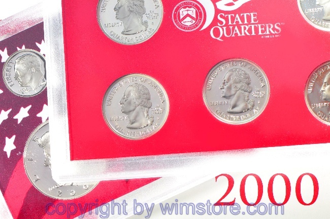 USA, Silver Proof Set 2000, div. Metalle