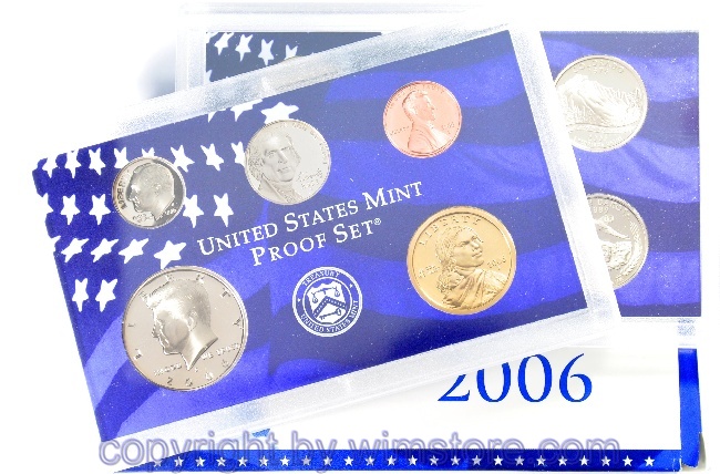 USA, Münzsatz 2006, inclusive 50 State Quarter Satz, div. Metalle, PP