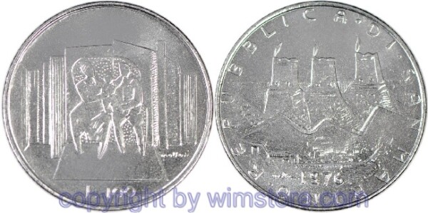 San Marino, 100 Lire 1976, Familie, KM 57, Stahl, st