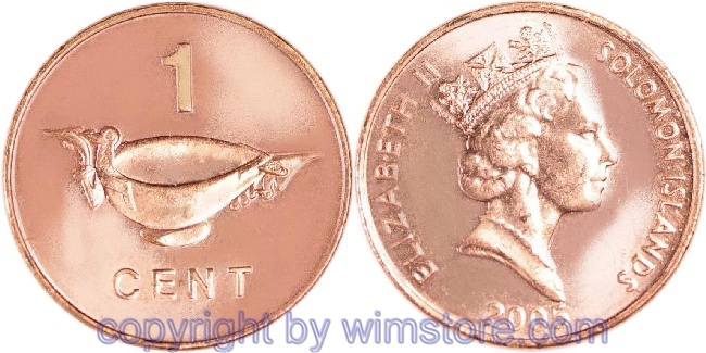 Salomon Inseln, 1 Cent 1987 - 2010, KM 24, Eisen verkupfert